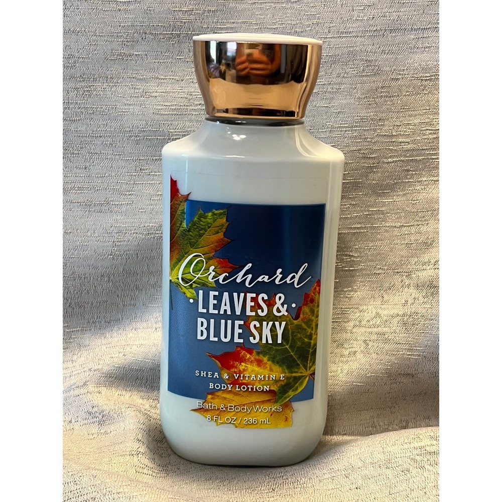 Bath Body Works Orchard Leaves Blue Sky Shea Vitamin E Body Lotion 8oz New